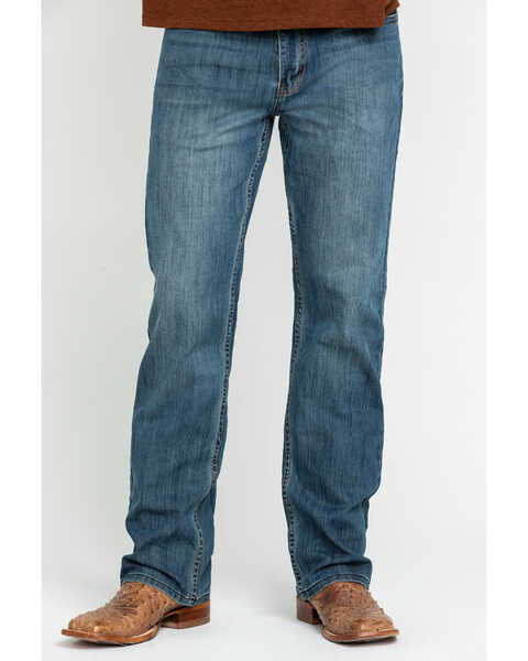 Image #2 - Cody James Men's Bozeman Medium Wash Slim Bootcut Stretch Denim Jeans, Indigo, hi-res