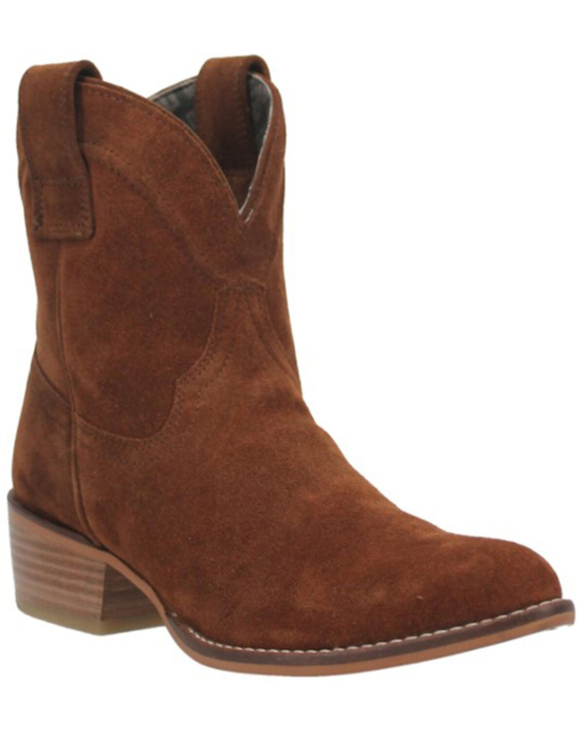 Image #1 - Dingo Women's Tumbleweed Leather Western Fashion Booties - Round Toe, Dark Brown, hi-res