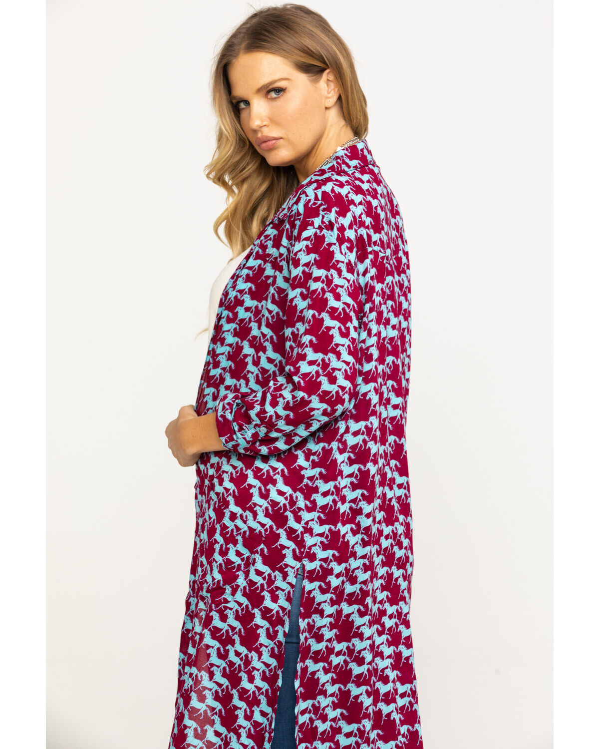 Image #5 - Roper Women's Stampede Print Kimono, , hi-res