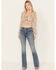 Image #1 - Idyllwind Women's Beasley Gypsy High Rise Western Yoke Stretch Bootcut Jeans, Medium Wash, hi-res