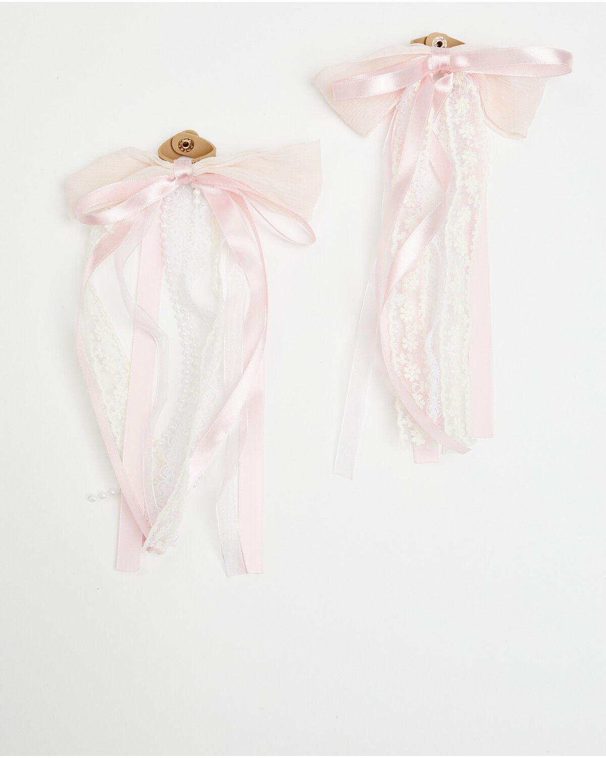 Image #2 - Shyanne Women's Lace And Pearl Boot Bows - 2 Piece, Pink, hi-res