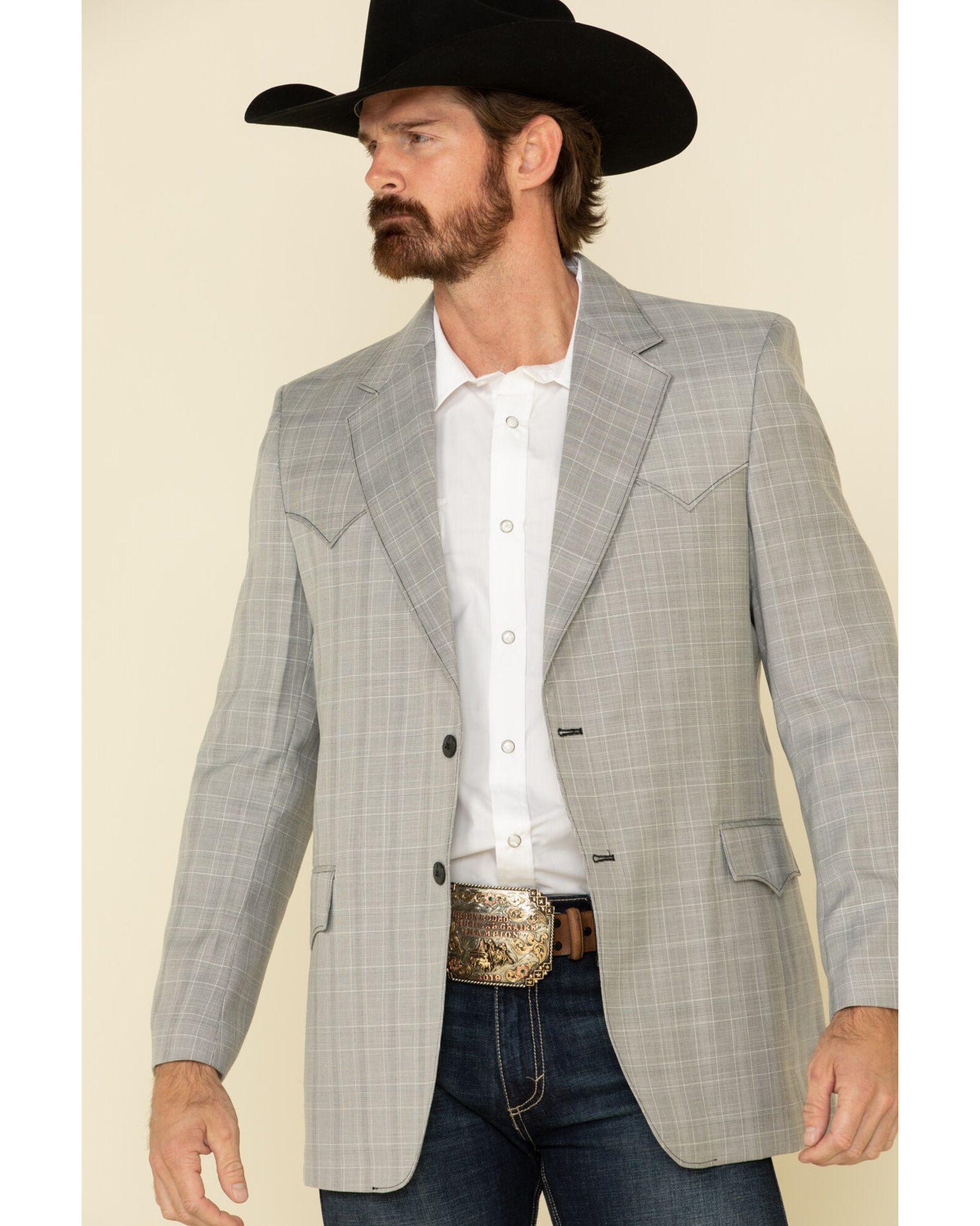 Grey western sport coat outlet