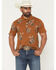 Image #1 - Kimes Ranch Men's Winning Short Sleeve Button-Down Polo Shirt, Brown, hi-res