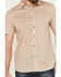 Image #3 - Pendleton Men's Shoreline Tonal Multicolor Print Short Sleeve Button-Down Shirt, Sand, hi-res