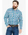 Image #1 - Wrangler 20X Men's Plaid Print Competition Advanced Comfort Long Sleeve Western Shirt, , hi-res