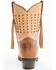 Laredo Women's Brown Fringe Western Performance Boots - Snip Toe, Brown, hi-res