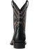 Ariat Youth Boys' Tycoon Bear Western Boots - Broad Square Toe, Black, hi-res