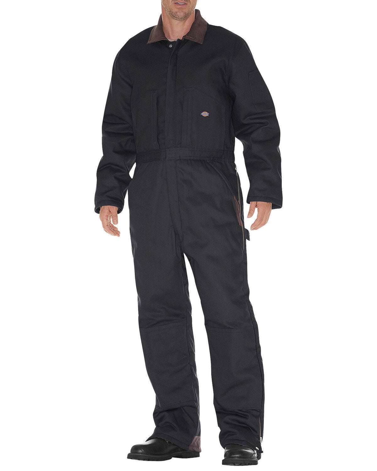 Dickies Insulated Coveralls, Black, hi-res