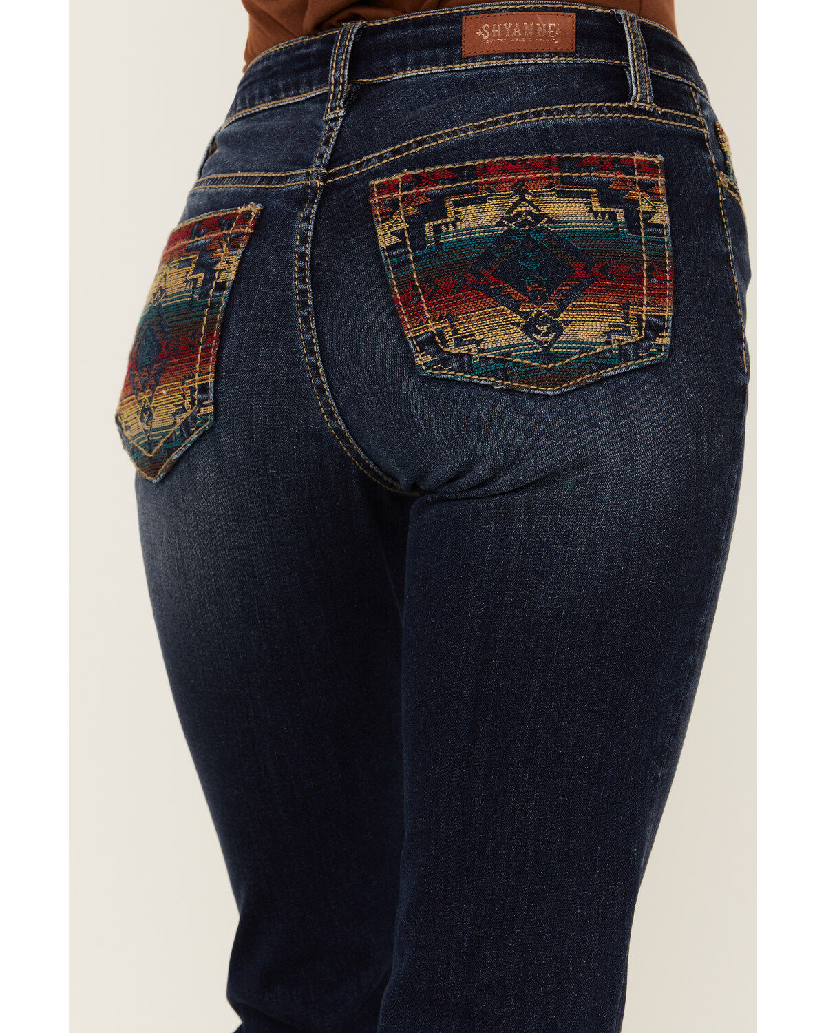 Image #4 - Shyanne Women's Southwestern Embroidered Pocket Bootcut Jeans, , hi-res