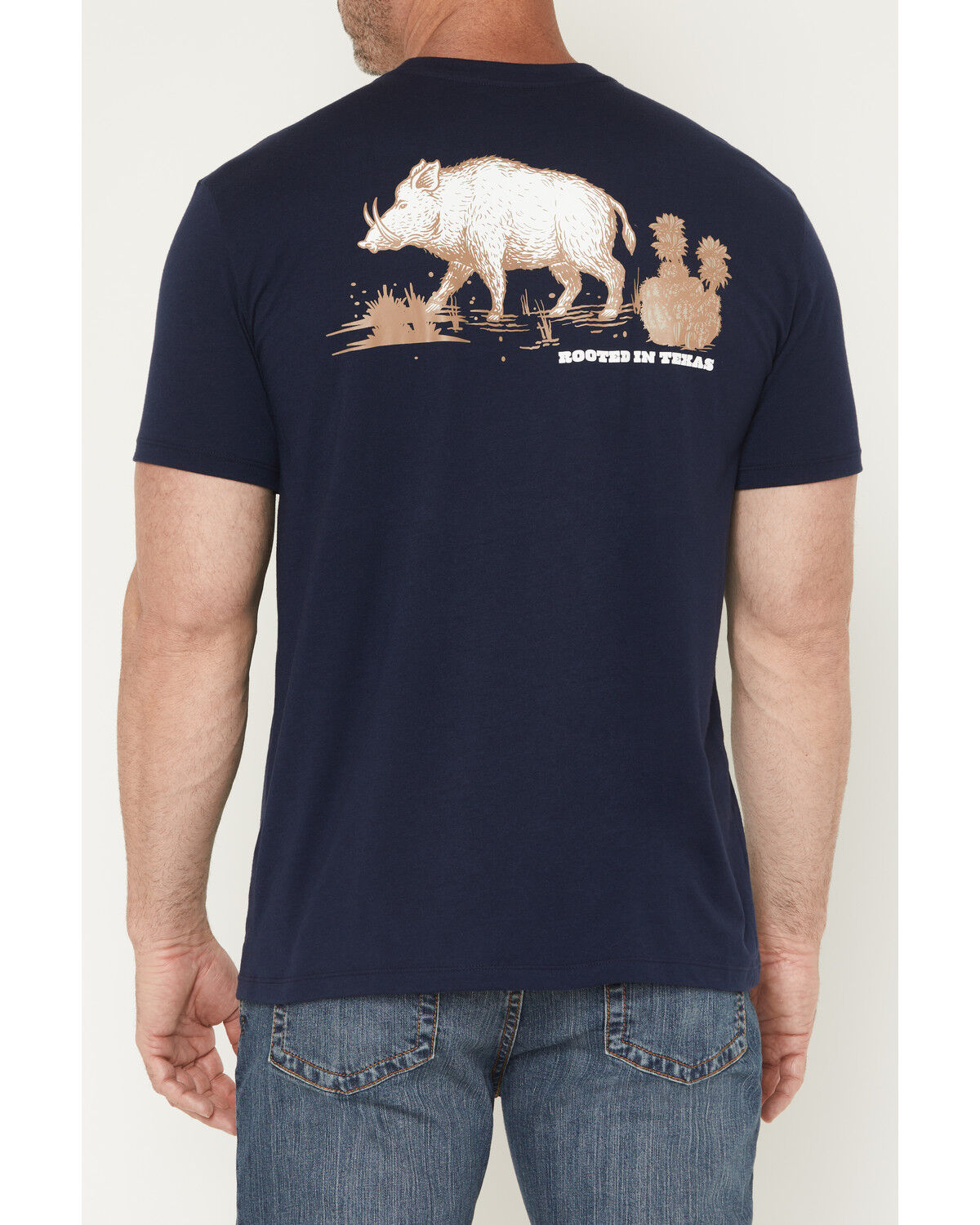 Image #3 - Hooey Men's Javelina Logo Short Sleeve Graphic T-Shirt, Navy, hi-res