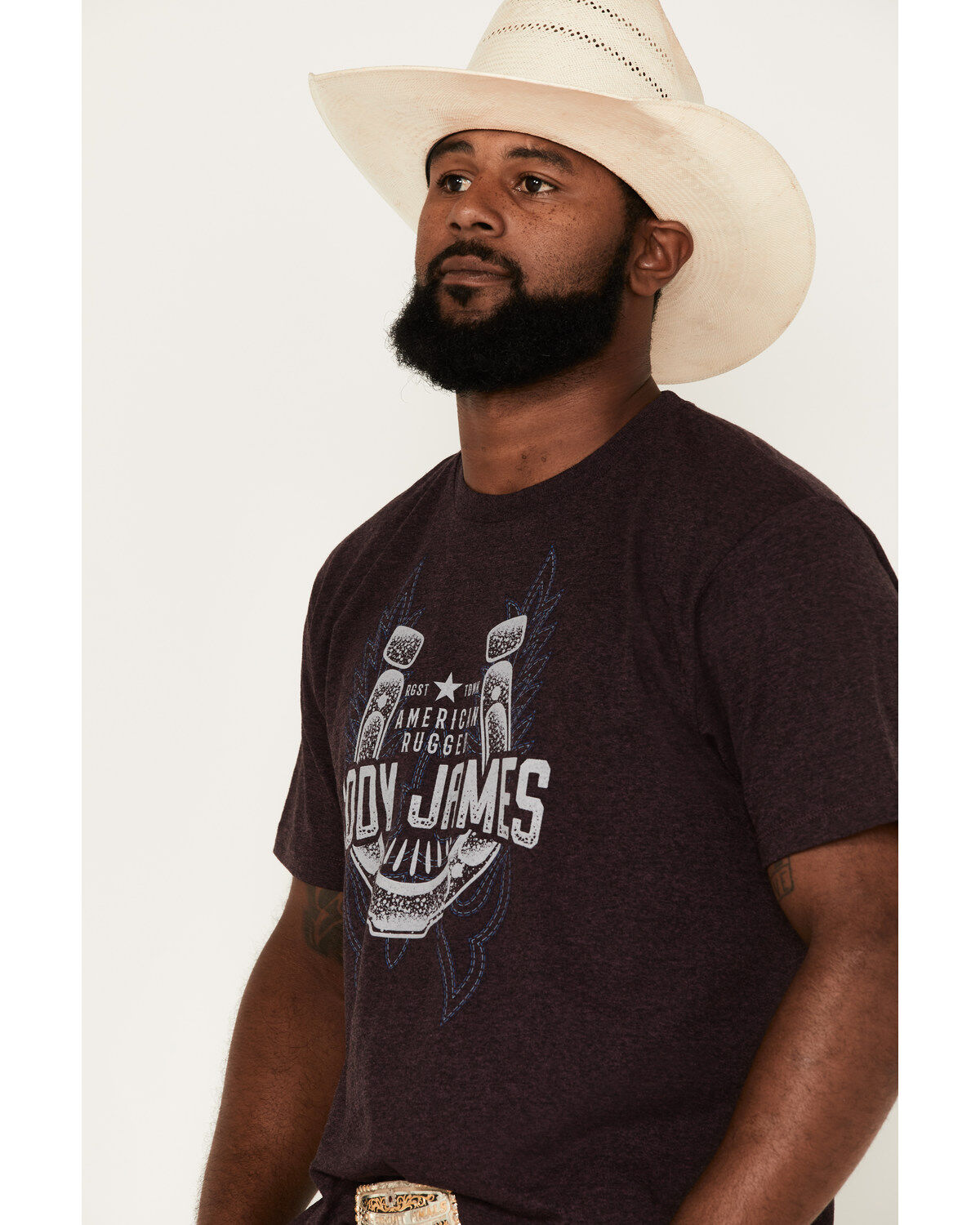 Image #2 - Cody James Men's Boot Stitch Horseshoe Graphic Short Sleeve T-Shirt, , hi-res