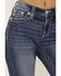 Image #4 - Miss Me Women's Medium Wash Americana Pocket 34" Bootcut Stretch Denim Jeans, Medium Wash, hi-res