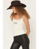 Image #3 - Idyllwind Women's Pinewood Pointelle Embroidered Tank Top, Cream, hi-res