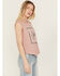 Image #3 - Ariat Women's Cowboy Tank, Rose, hi-res