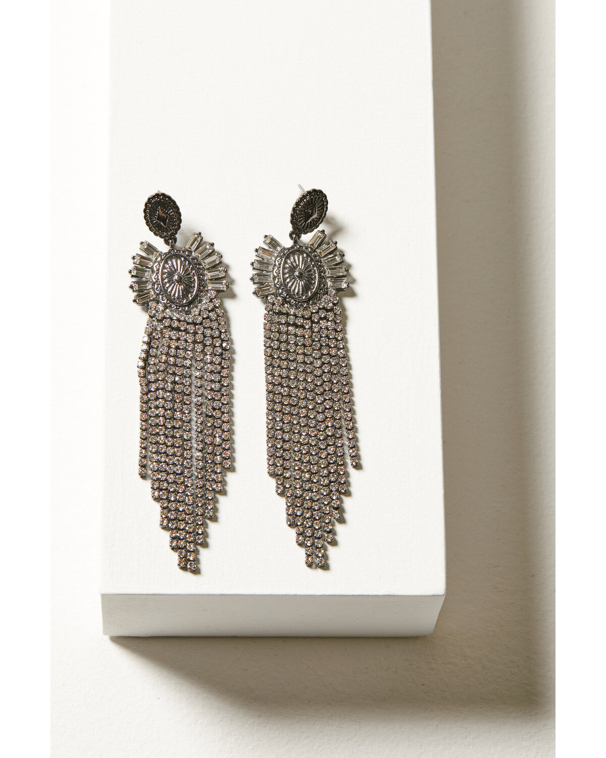 Image #1 - Wonderwest Women's Bling Earrings, Pewter, hi-res