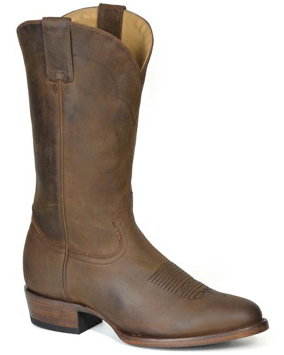 Stetson Men's Cassidy Western Boots - Round Toe, Brown, hi-res