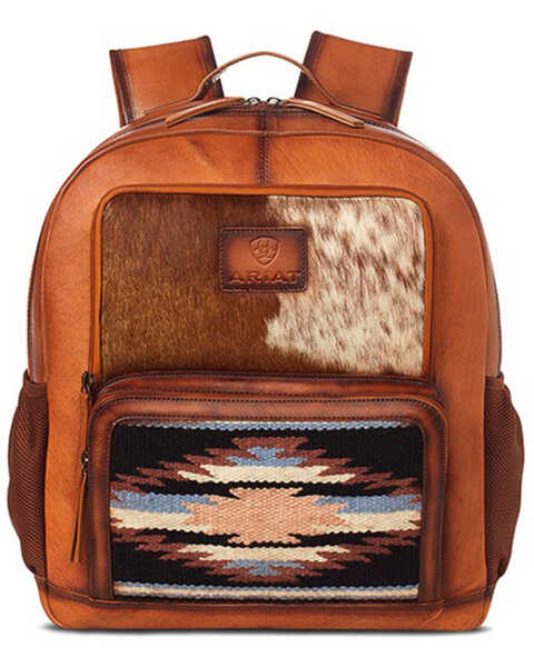 Ariat Southwestern Calf Hair Backpack, Multi, hi-res