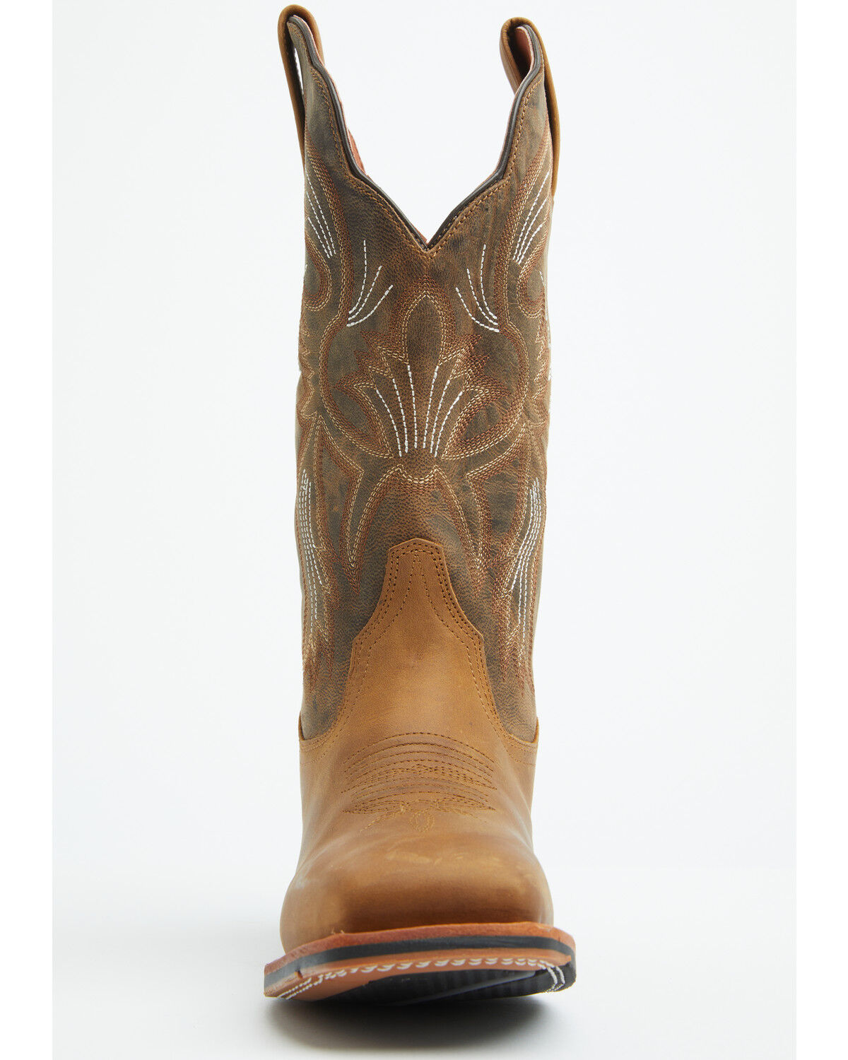 Image #4 - Dan Post Women's Jillian Western Boots - Broad Square Toe, Tan, hi-res