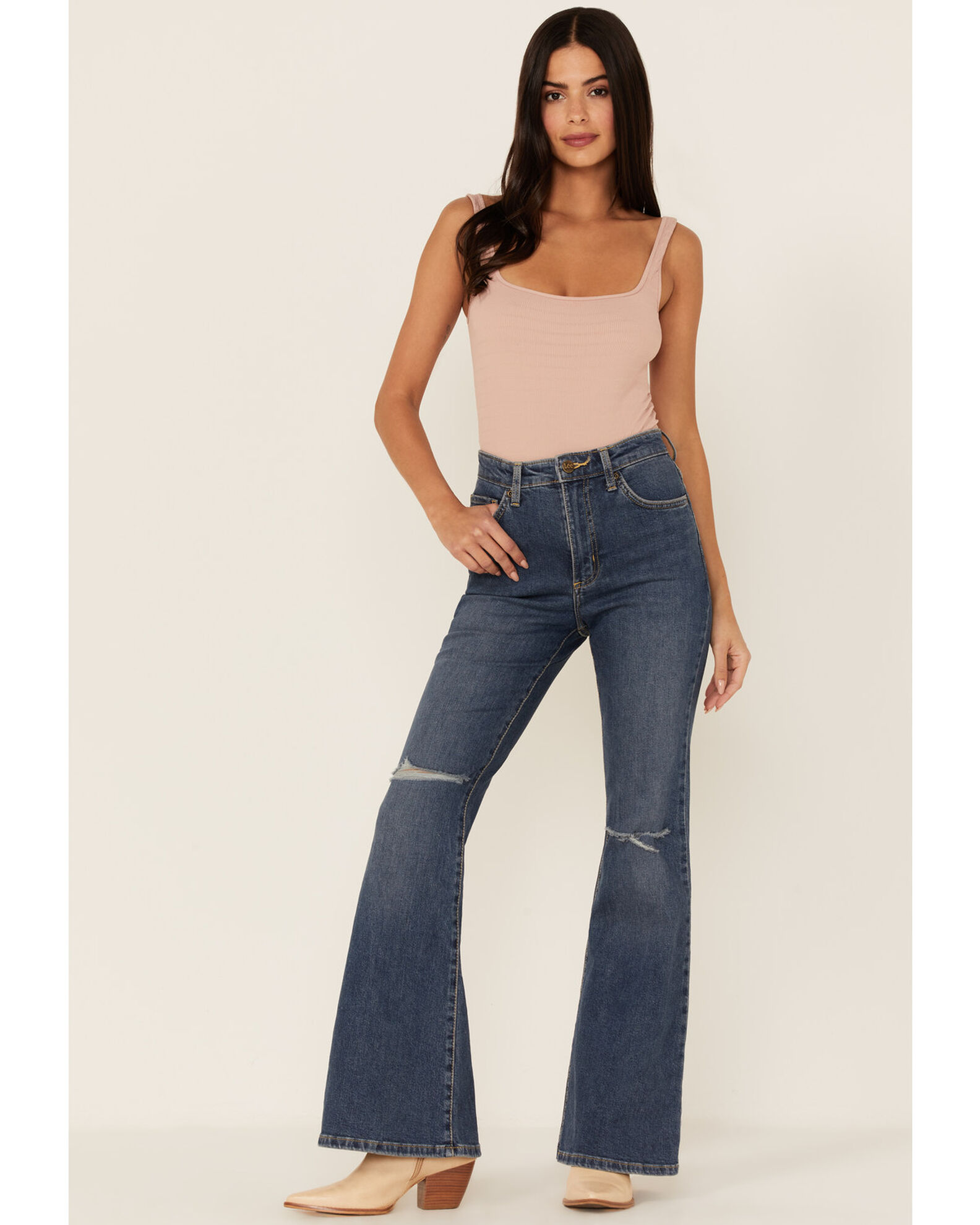 Lee Women s Fast Lane Vintage Modern High Rise Flare Jeans Boot Barn