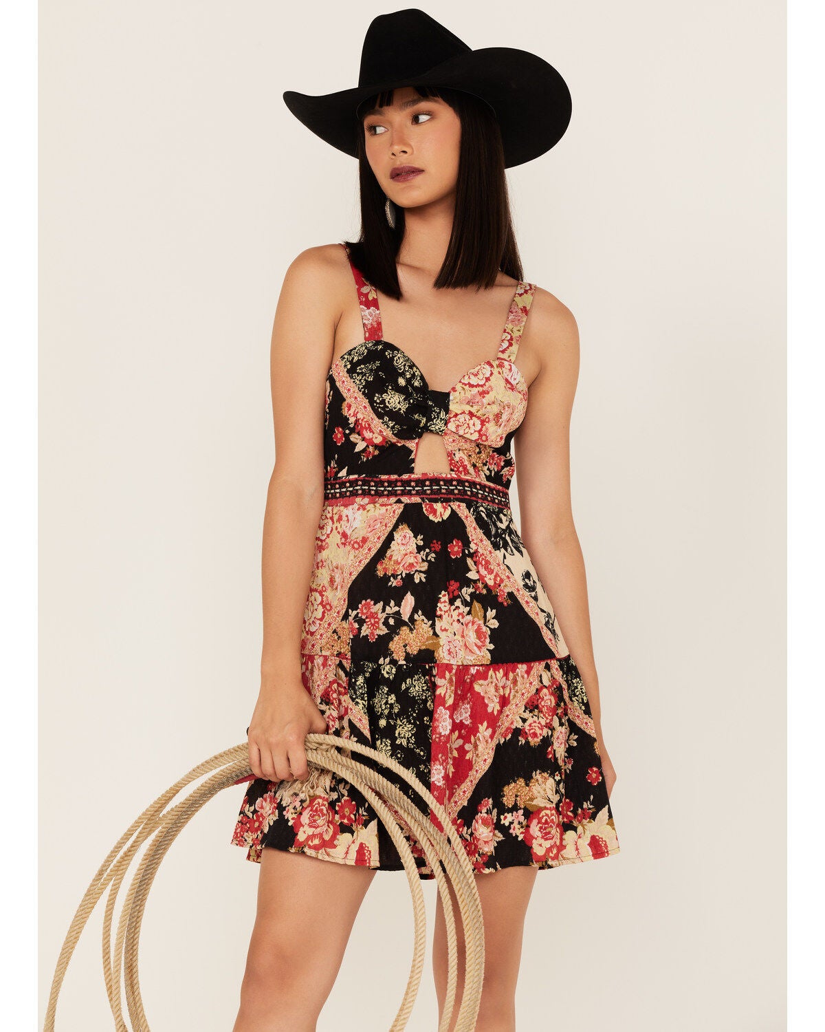 Band of the Free Women's Can't Buy A Thrill Floral Print Mini Dress, Multi, hi-res