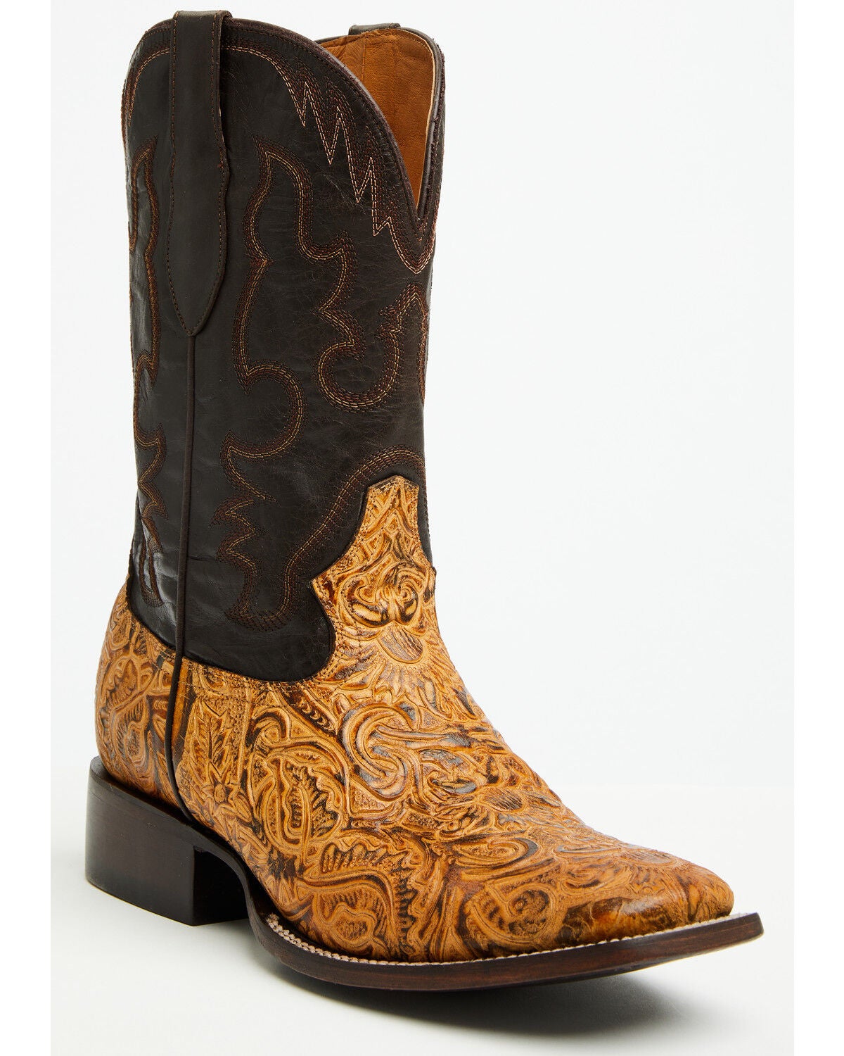 Image #1 - Cody James Men's Solridge Western Boots - Broad Square Toe, Tan, hi-res