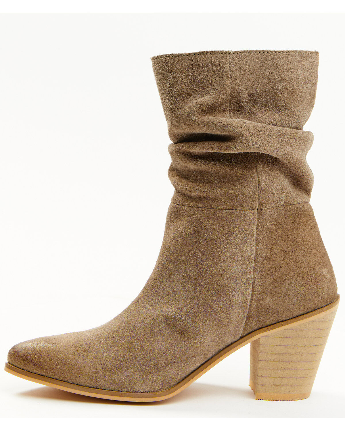 Image #3 - Cleo + Wolf Women's Dani Western Booties - Snip Toe, Taupe, hi-res