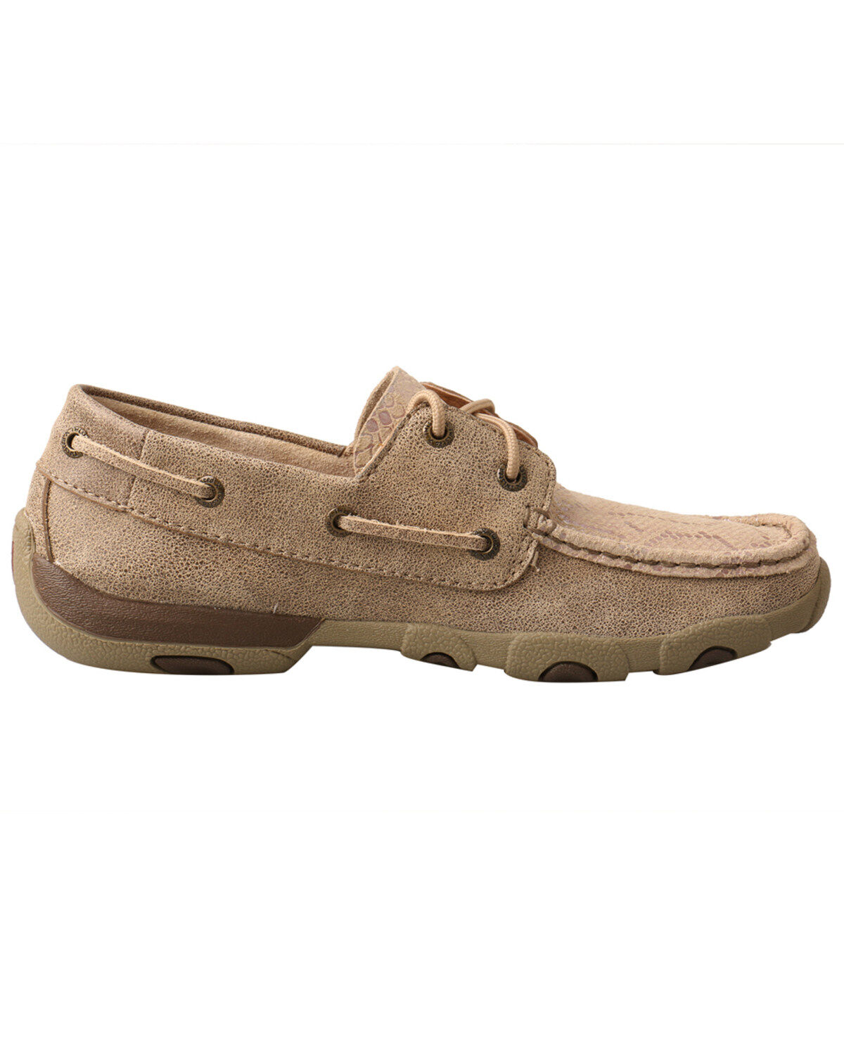 Image #2 - Twisted X Women's Snake Print Boat Shoe Driving Mocs, , hi-res