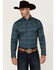 Image #1 - Cody James Men's Lasso Paisley Print Long Sleeve Button-Down Stretch Western Shirt, Blue, hi-res