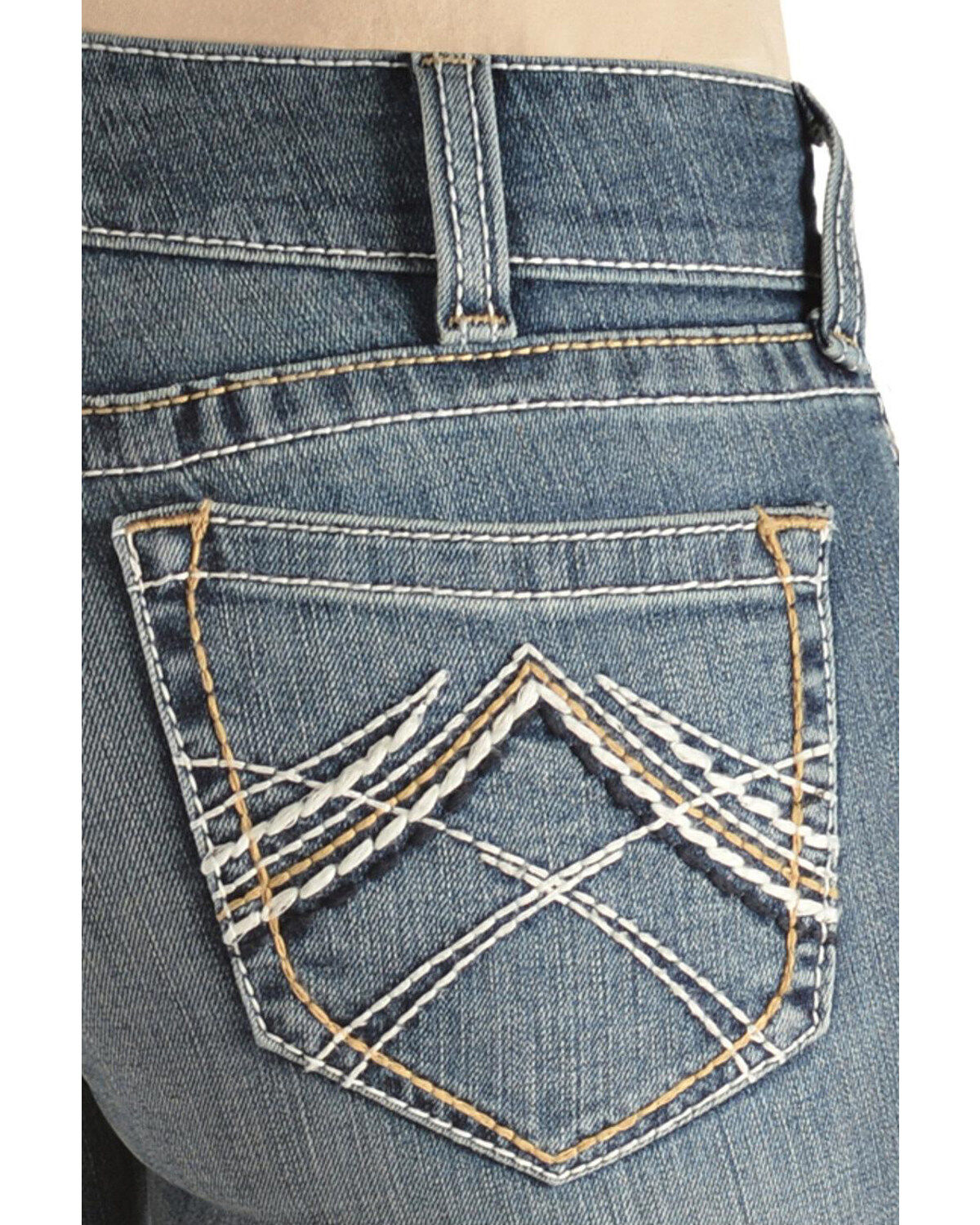 Image #6 - Ariat Women's Rainstorm Boot Cut Riding Jeans, Denim, hi-res