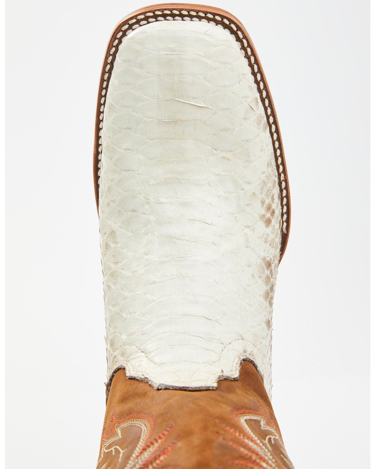 Men's Cody James Bone Python Exotic Western Boot - Broad Square Toe