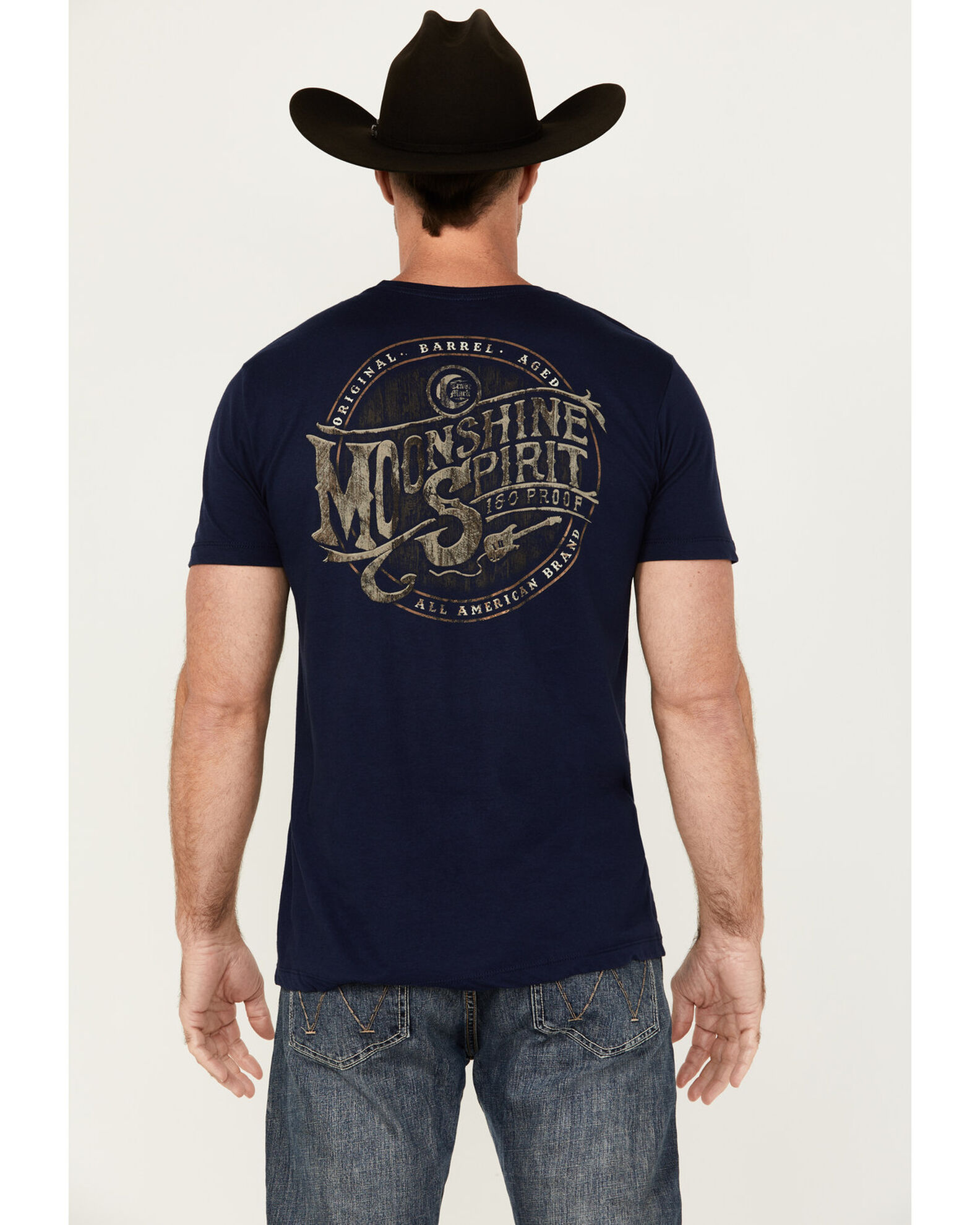 Moonshine Spirit Men's Oak Barrel Short Sleeve Graphic T-Shirt