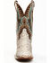 Dan Post Women's Back Cut Natural Python Exotic Western Boot - Broad Square Toe, Natural, hi-res