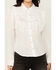 Image #4 - Idyllwind Women's Fringe Long Sleeve Snap Western Shirt, White, hi-res
