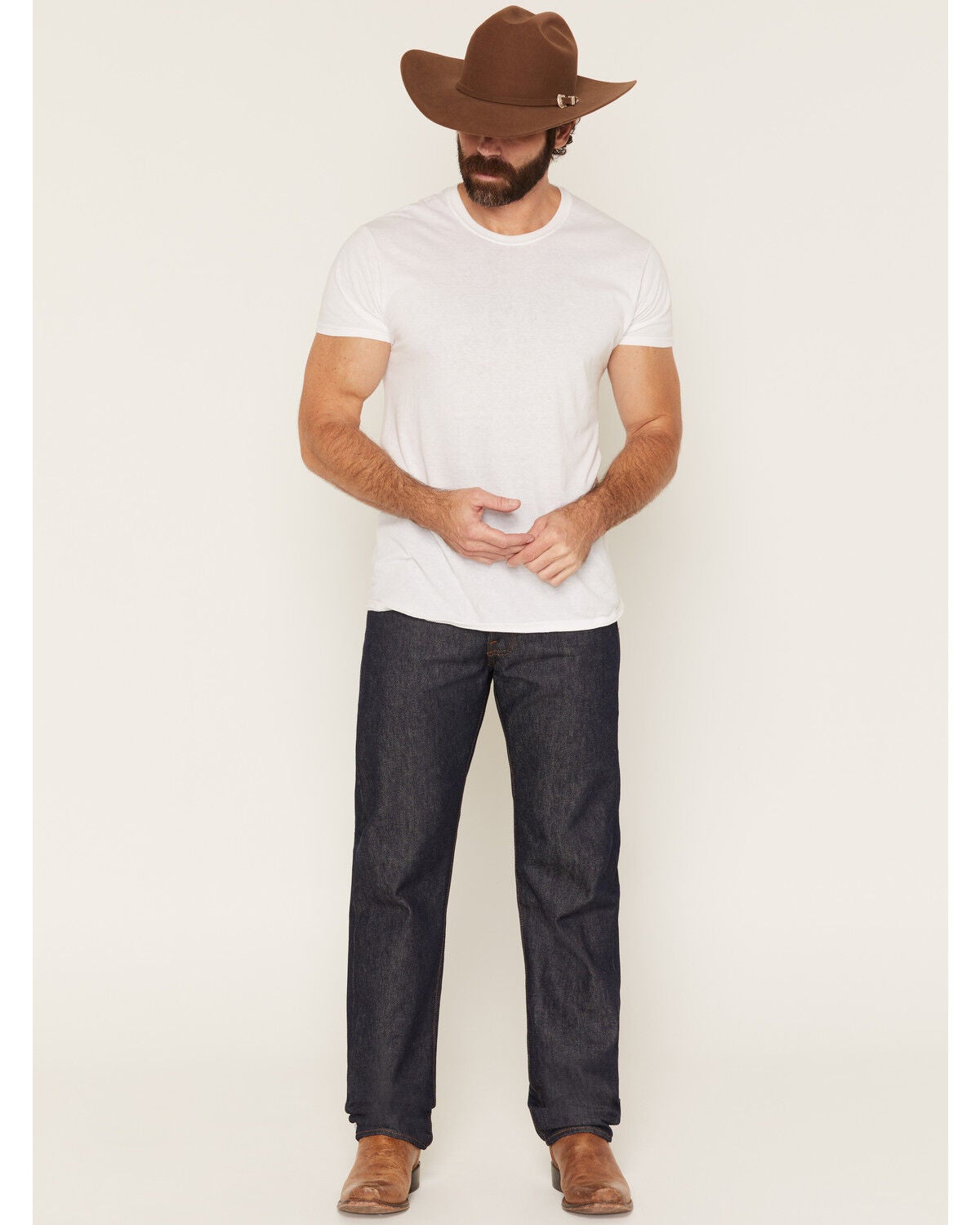Image #1 - Levi's Men's 501 Original Shrink-to-Fit Regular Straight Leg Jeans, Indigo, hi-res