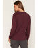 Image #4 - Carhartt Women's Irvine Loose Fit Logo Long Sleeve Work Shirt, Burgundy, hi-res