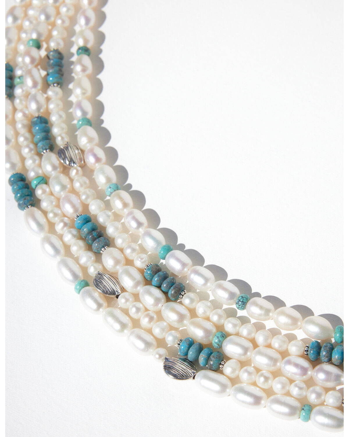 Image #3 - Paige Wallace Women's 5-Layer Pearl Necklace, Silver, hi-res
