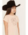 Image #2 - Shyanne Girls' Go West Short Sleeve Graphic Tee, Blush, hi-res