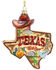 Image #2 - Kurt Adler Glass Texas Ornament, Multi, hi-res