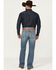 Image #3 - Ariat Men's M4 Soquel Sebastian Medium Wash Relaxed Bootcut Rigid Jeans - Big, , hi-res