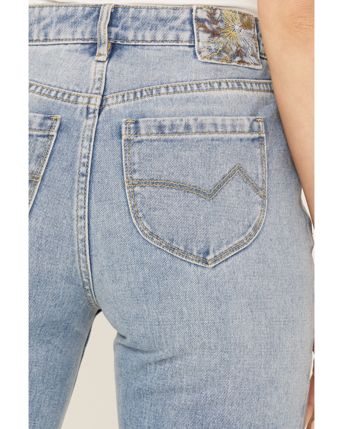 Image #4 - Cleo + Wolf Women's Medium Wash High Rise Slim Straight Ankle Jeans, Medium Wash, hi-res