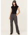 Image #1 - Lucky Brand Workwear Women's Canvas Fatigue Work Pants, Grey, hi-res