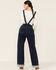 Image #4 - Billyt T Women's Paint Union Wide Leg Overalls, Blue, hi-res