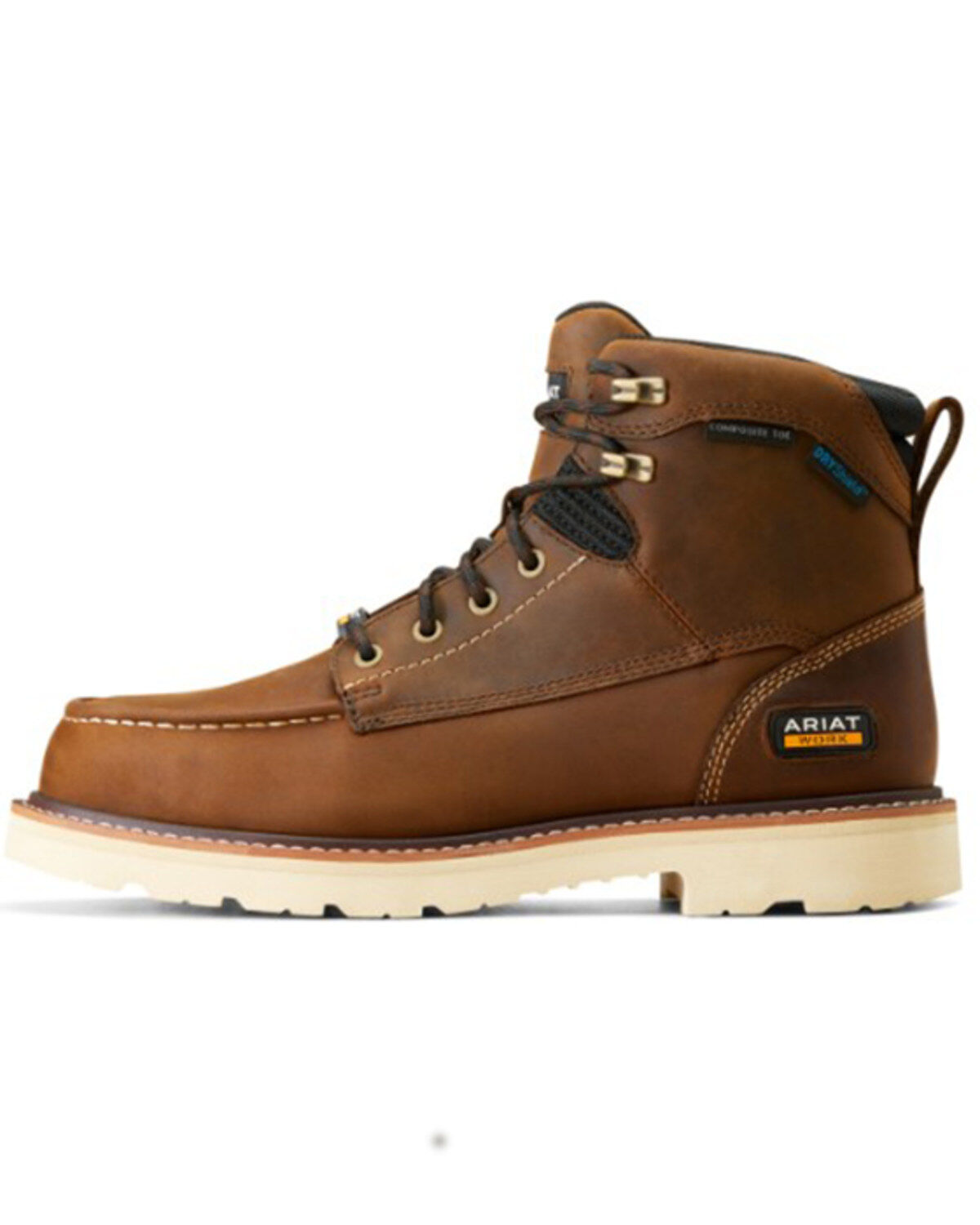 Image #2 - Ariat Men's Rebar Lift 6" Lace-Up Waterproof Work Boots - Composite Toe, Brown, hi-res