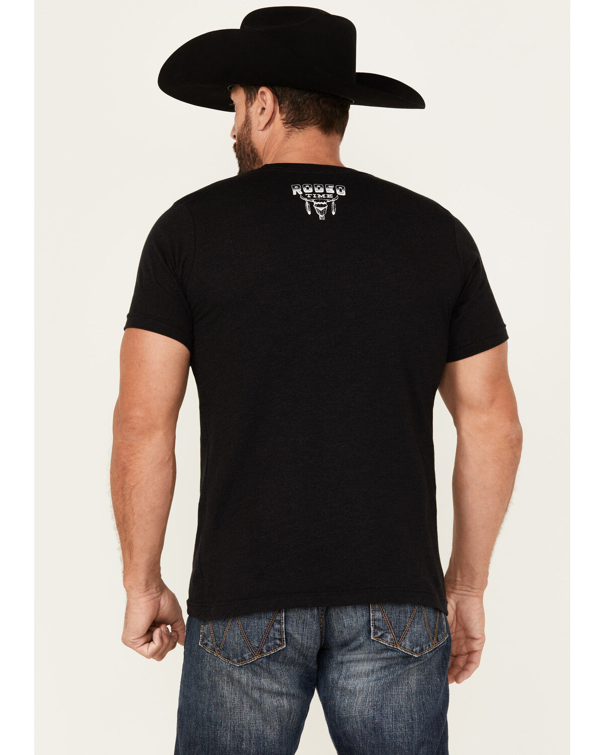 Image #4 - Rodeo Time Men's Even When It Rains Short Sleeve Graphic T-Shirt, Black, hi-res