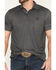 Image #3 - Cowboy Hardware Men's Geo Print Short Sleeve Snap Polo, Black, hi-res