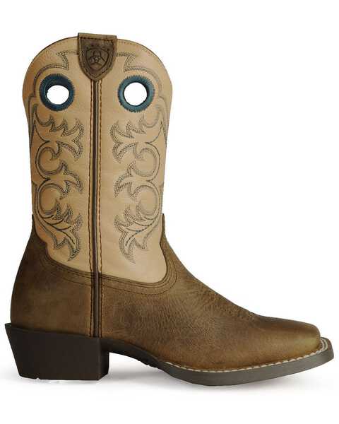 Image #2 - Ariat Youth Boys' Crossfire Cowboy Boots - Square Toe, , hi-res