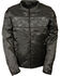 Milwaukee Leather Men's Reflective Skulls Textile Jacket - Big - 5X, Black, hi-res