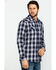 Image #3 - Cody James Men's Plainsman Heathered Plaid Long Sleeve Western Shirt , , hi-res