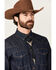 Image #1 - Cody James Men's Austin Antique Silver Steer Head Bolo Tie, Silver, hi-res