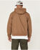 Image #4 - Thorogood Men's Legacy Stone Washed Hooded Bomber Jacket, Heather Grey, hi-res